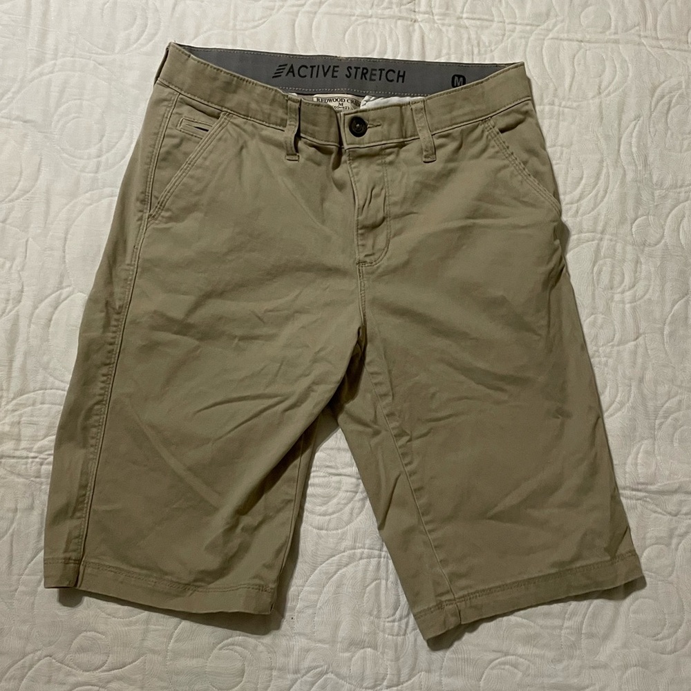 Redwood Creek Active Stretch Khaki Shorts Size Medium 30-32